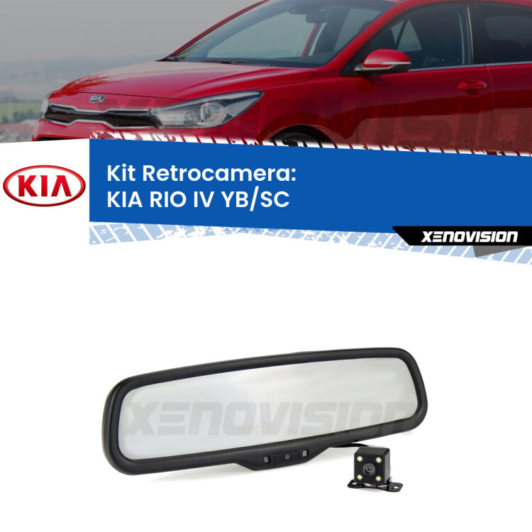 Telecamera e Specchio retrovisore OEM Look con display invisibile per KIA RIO IV YB/SC Kit Telecamera Parcheggio e Specchietto retrovisore con display invisibile per KIA RIO IV YB/SC. Spento è identico all’originale. In retromarcia, l’immagine appare in un riquadro prima invisibile
