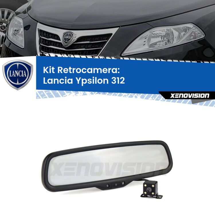 Telecamera e Specchio retrovisore OEM Look con display invisibile per Lancia Ypsilon II 312 Kit Telecamera Parcheggio e Specchietto retrovisore con display invisibile per Lancia Ypsilon II 312. Spento è identico all’originale. In retromarcia, l’immagine appare in un riquadro prima invisibile