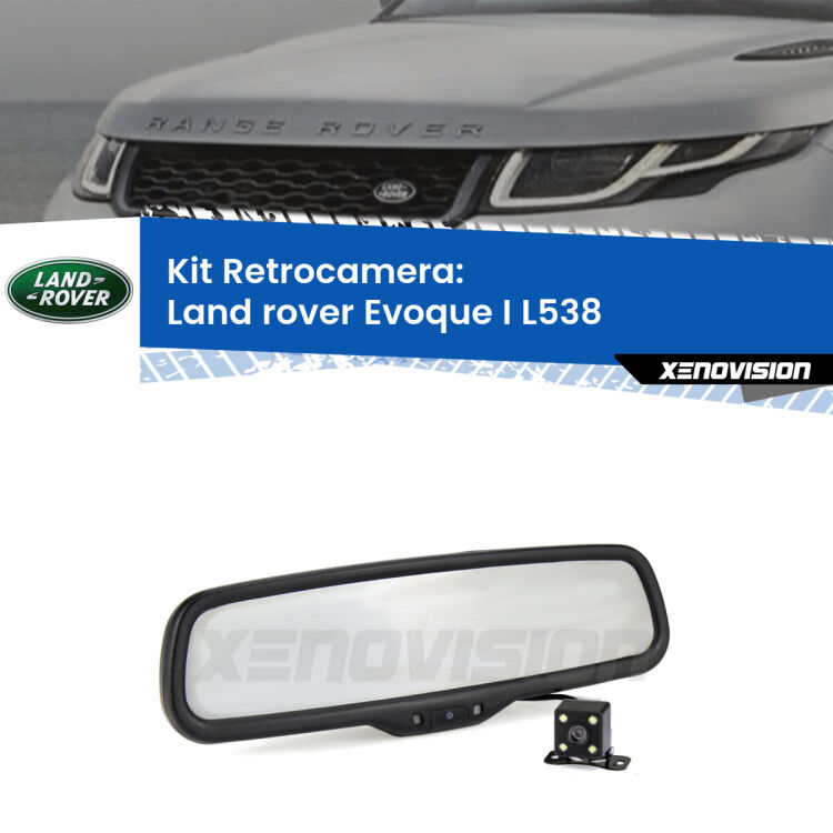 Telecamera e Specchio retrovisore OEM Look con display invisibile per Land rover Evoque I L538 Kit Telecamera Parcheggio e Specchietto retrovisore con display invisibile per Land rover Evoque I L538. Spento è identico all’originale. In retromarcia, l’immagine appare in un riquadro prima invisibile