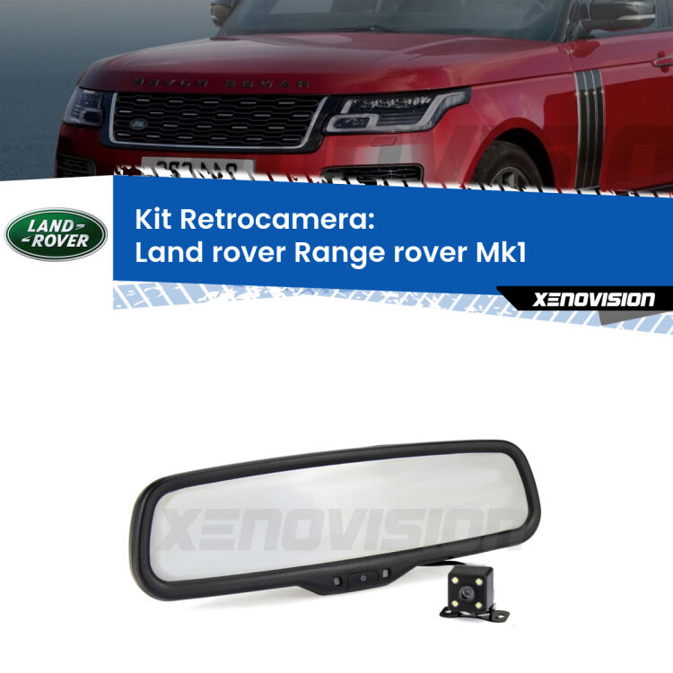 Telecamera e Specchio retrovisore OEM Look con display invisibile per Land rover Range rover Mk1 Kit Telecamera Parcheggio e Specchietto retrovisore con display invisibile per Land rover Range rover Mk1. Spento è identico all’originale. In retromarcia, l’immagine appare in un riquadro prima invisibile