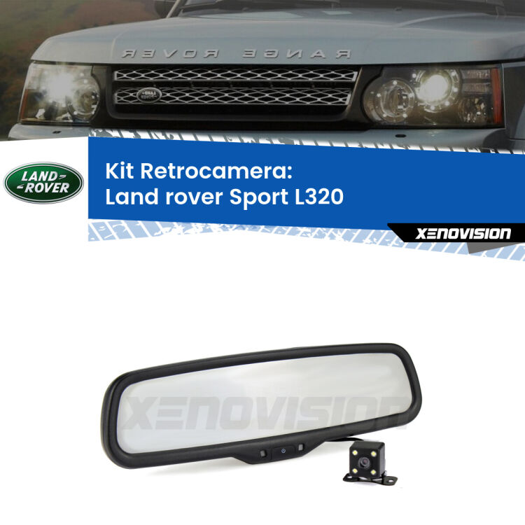 Telecamera e Specchio retrovisore OEM Look con display invisibile per Land rover Sport L320 Kit Telecamera Parcheggio e Specchietto retrovisore con display invisibile per Land rover Sport L320. Spento è identico all’originale. In retromarcia, l’immagine appare in un riquadro prima invisibile