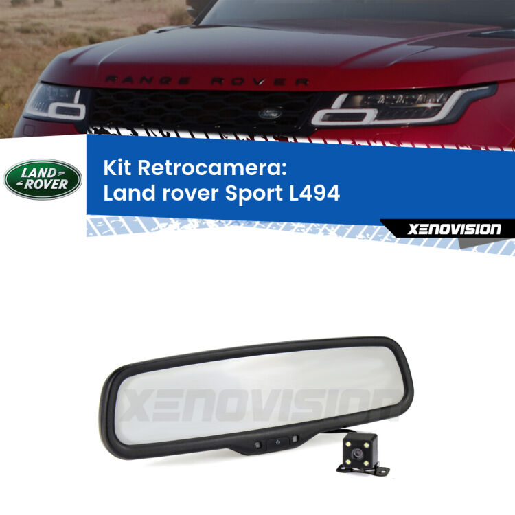 Telecamera e Specchio retrovisore OEM Look con display invisibile per Land rover Sport L494 Kit Telecamera Parcheggio e Specchietto retrovisore con display invisibile per Land rover Sport L494. Spento è identico all’originale. In retromarcia, l’immagine appare in un riquadro prima invisibile