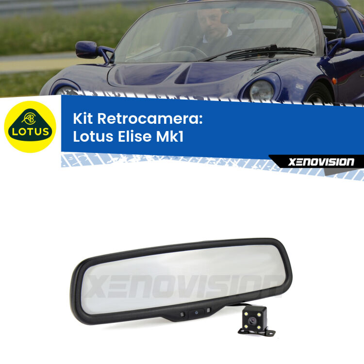 Telecamera e Specchio retrovisore OEM Look con display invisibile per Lotus Elise Mk1 Kit Telecamera Parcheggio e Specchietto retrovisore con display invisibile per Lotus Elise Mk1. Spento è identico all’originale. In retromarcia, l’immagine appare in un riquadro prima invisibile