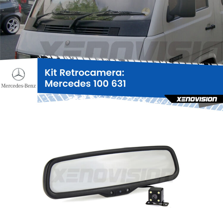 Telecamera e Specchio retrovisore OEM Look con display invisibile per Mercedes 100 631 Kit Telecamera Parcheggio e Specchietto retrovisore con display invisibile per Mercedes 100 631. Spento è identico all’originale. In retromarcia, l’immagine appare in un riquadro prima invisibile