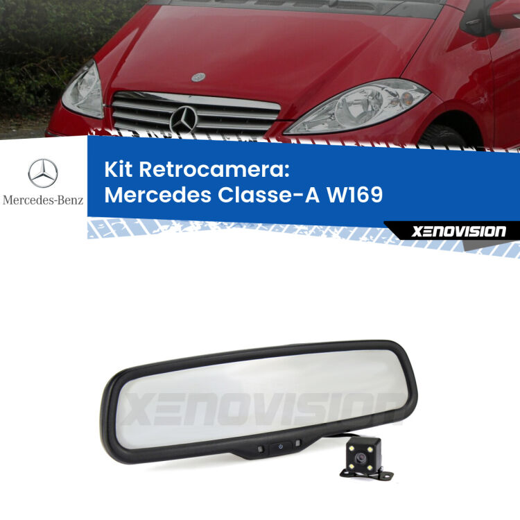 Telecamera e Specchio retrovisore OEM Look con display invisibile per Mercedes Classe-A W169 Kit Telecamera Parcheggio e Specchietto retrovisore con display invisibile per Mercedes Classe-A W169. Spento è identico all’originale. In retromarcia, l’immagine appare in un riquadro prima invisibile