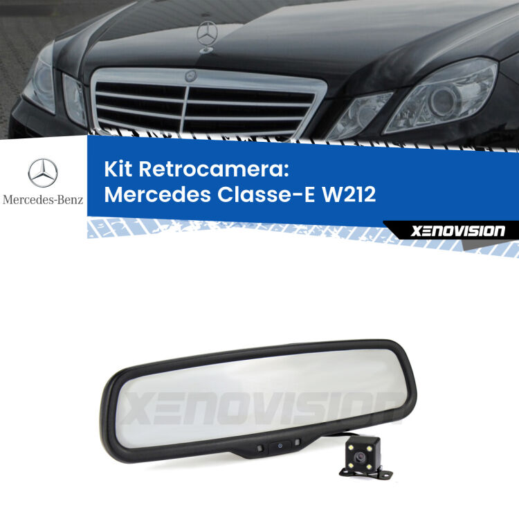 Telecamera e Specchio retrovisore OEM Look con display invisibile per Mercedes Classe-E W212 Kit Telecamera Parcheggio e Specchietto retrovisore con display invisibile per Mercedes Classe-E W212. Spento è identico all’originale. In retromarcia, l’immagine appare in un riquadro prima invisibile