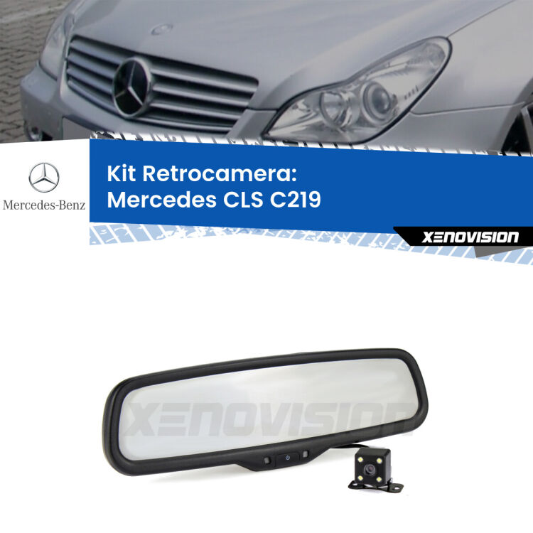 Telecamera e Specchio retrovisore OEM Look con display invisibile per Mercedes CLS C219 Kit Telecamera Parcheggio e Specchietto retrovisore con display invisibile per Mercedes CLS C219. Spento è identico all’originale. In retromarcia, l’immagine appare in un riquadro prima invisibile