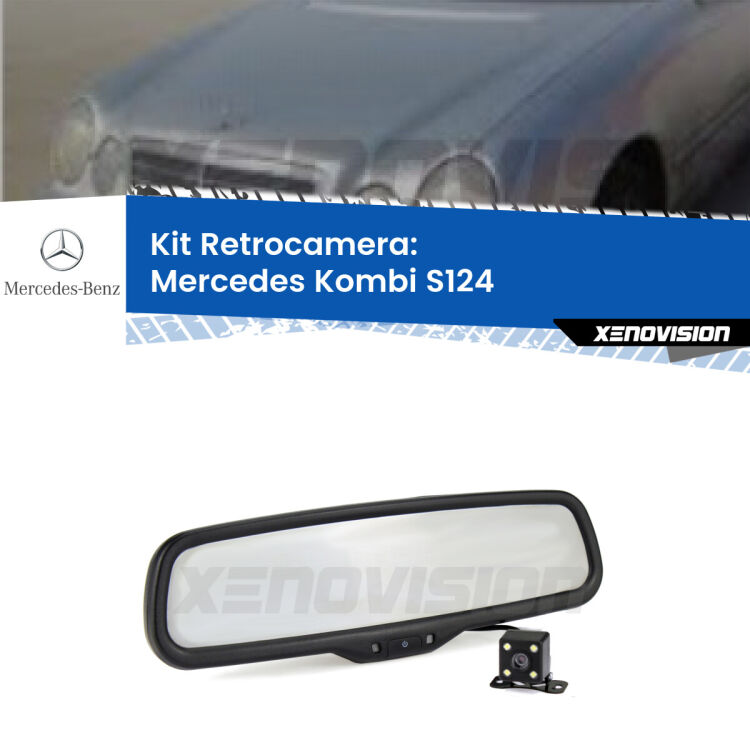 Telecamera e Specchio retrovisore OEM Look con display invisibile per Mercedes Kombi S124 Kit Telecamera Parcheggio e Specchietto retrovisore con display invisibile per Mercedes Kombi S124. Spento è identico all’originale. In retromarcia, l’immagine appare in un riquadro prima invisibile