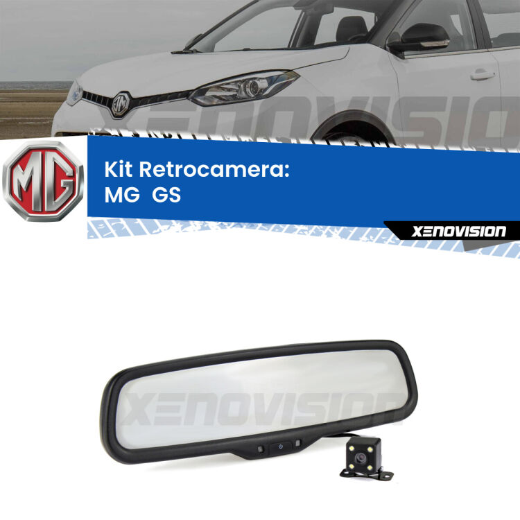 Telecamera e Specchio retrovisore OEM Look con display invisibile per MG  GS  Kit Telecamera Parcheggio e Specchietto retrovisore con display invisibile per MG  GS . Spento è identico all’originale. In retromarcia, l’immagine appare in un riquadro prima invisibile