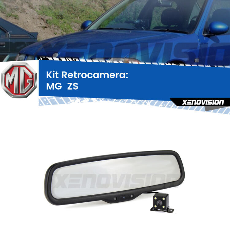 Telecamera e Specchio retrovisore OEM Look con display invisibile per MG  ZS  Kit Telecamera Parcheggio e Specchietto retrovisore con display invisibile per MG  ZS . Spento è identico all’originale. In retromarcia, l’immagine appare in un riquadro prima invisibile