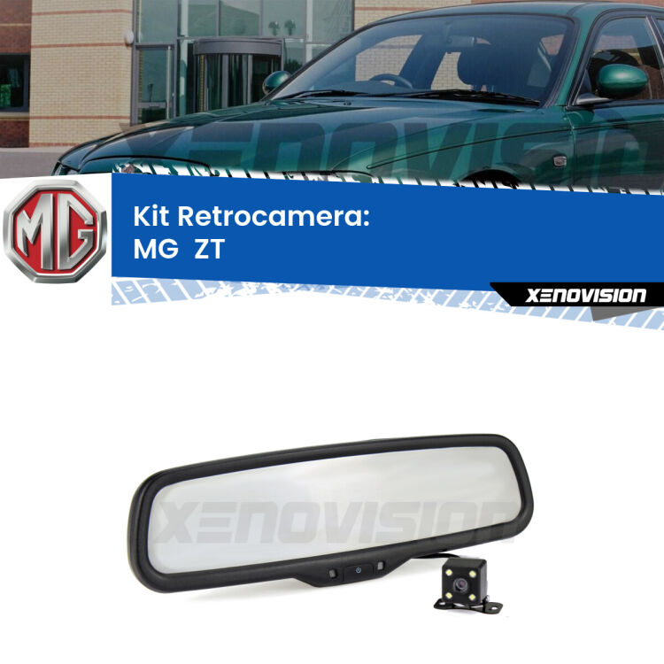 Telecamera e Specchio retrovisore OEM Look con display invisibile per MG  ZT  Kit Telecamera Parcheggio e Specchietto retrovisore con display invisibile per MG  ZT . Spento è identico all’originale. In retromarcia, l’immagine appare in un riquadro prima invisibile