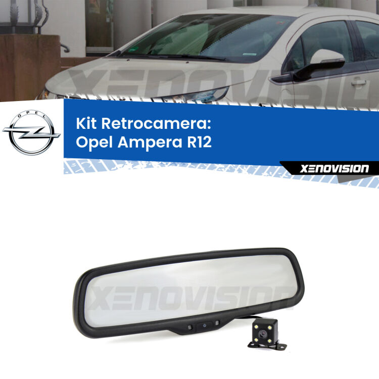 Telecamera e Specchio retrovisore OEM Look con display invisibile per Opel Ampera R12 Kit Telecamera Parcheggio e Specchietto retrovisore con display invisibile per Opel Ampera R12. Spento è identico all’originale. In retromarcia, l’immagine appare in un riquadro prima invisibile