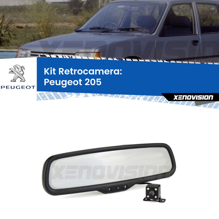 Telecamera e Specchio retrovisore OEM Look con display invisibile per Peugeot 205 Kit Telecamera Parcheggio e Specchietto retrovisore con display invisibile per Peugeot 205 . Spento è identico all’originale. In retromarcia, l’immagine appare in un riquadro prima invisibile