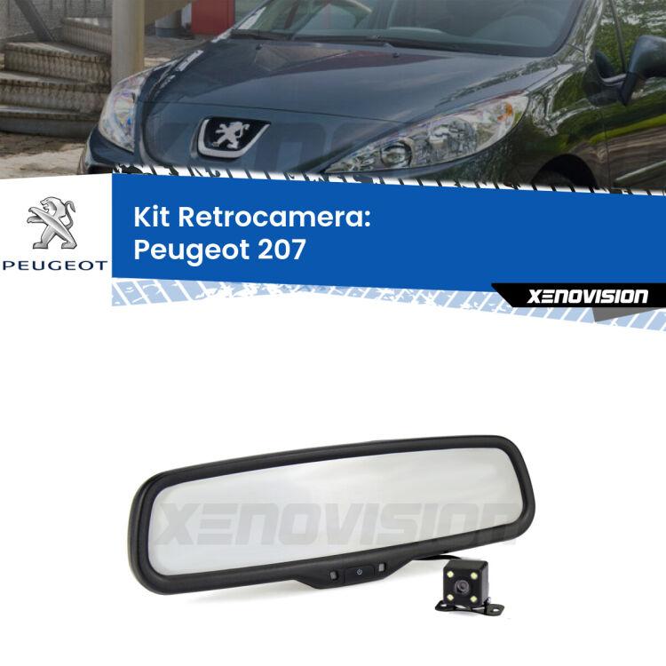 Telecamera e Specchio retrovisore OEM Look con display invisibile per Peugeot 207 Kit Telecamera Parcheggio e Specchietto retrovisore con display invisibile per Peugeot 207 . Spento è identico all’originale. In retromarcia, l’immagine appare in un riquadro prima invisibile