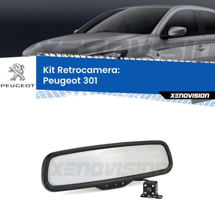 Telecamera e Specchio retrovisore OEM Look con display invisibile per Peugeot 301 Kit Telecamera Parcheggio e Specchietto retrovisore con display invisibile per Peugeot 301 . Spento è identico all’originale. In retromarcia, l’immagine appare in un riquadro prima invisibile