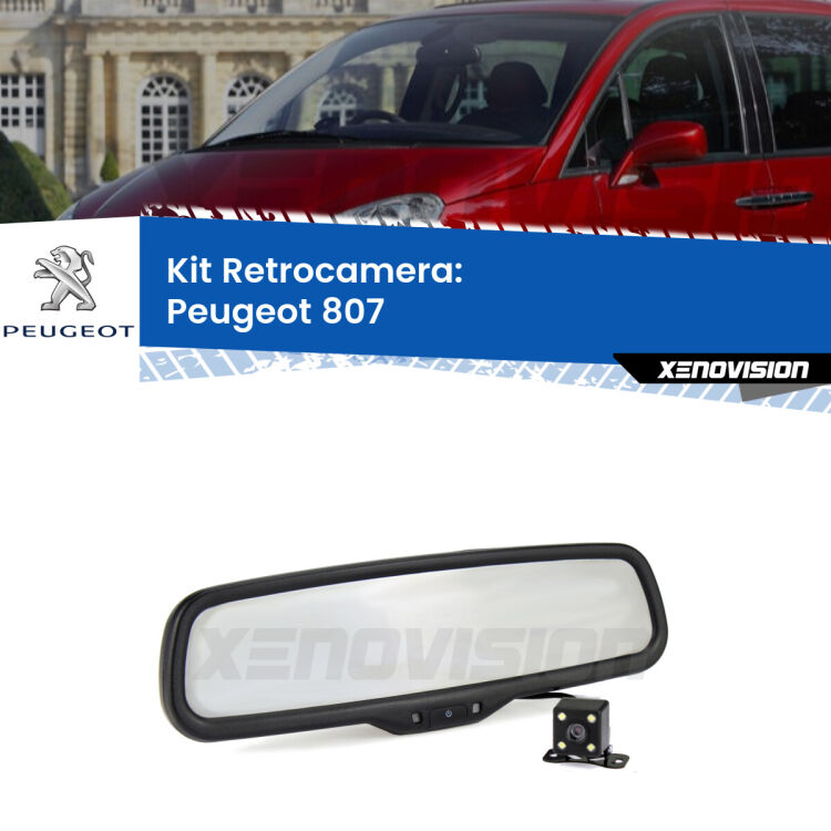 Telecamera e Specchio retrovisore OEM Look con display invisibile per Peugeot 807 Kit Telecamera Parcheggio e Specchietto retrovisore con display invisibile per Peugeot 807 . Spento è identico all’originale. In retromarcia, l’immagine appare in un riquadro prima invisibile