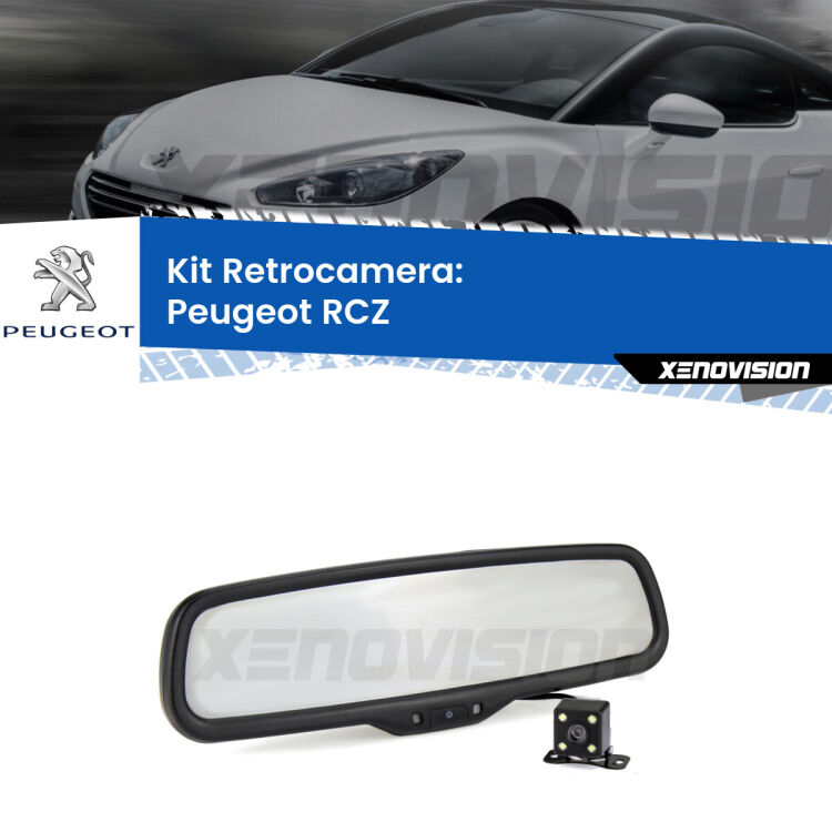 Telecamera e Specchio retrovisore OEM Look con display invisibile per Peugeot RCZ Kit Telecamera Parcheggio e Specchietto retrovisore con display invisibile per Peugeot RCZ . Spento è identico all’originale. In retromarcia, l’immagine appare in un riquadro prima invisibile