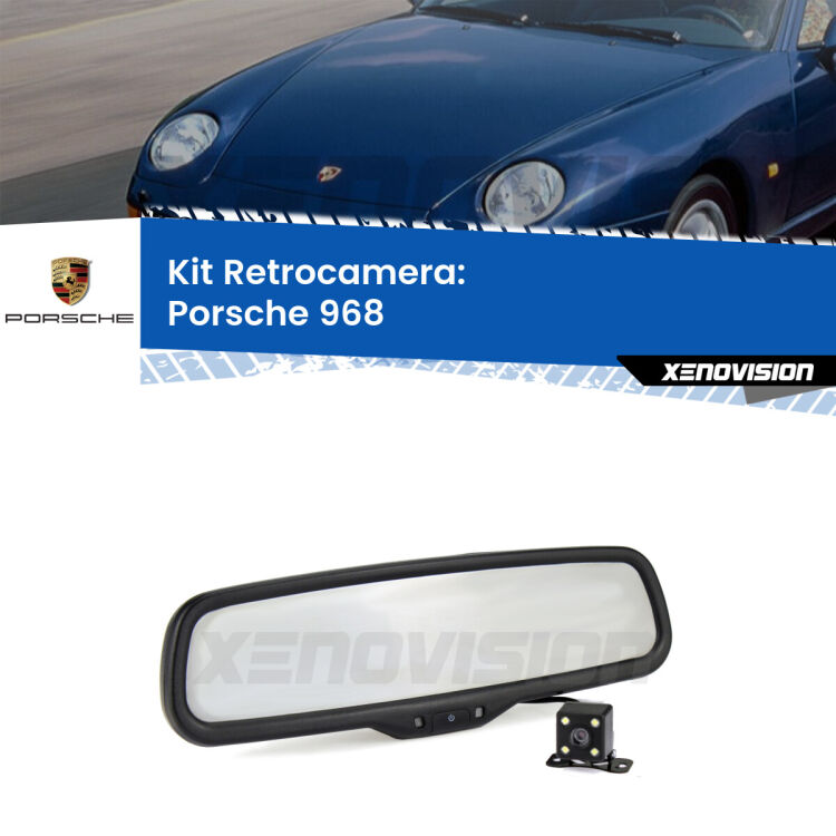 Telecamera e Specchio retrovisore OEM Look con display invisibile per Porsche 968  Kit Telecamera Parcheggio e Specchietto retrovisore con display invisibile per Porsche 968 . Spento è identico all’originale. In retromarcia, l’immagine appare in un riquadro prima invisibile