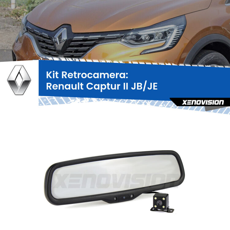 Telecamera e Specchio retrovisore OEM Look con display invisibile per Renault Captur II JB/JE Kit Telecamera Parcheggio e Specchietto retrovisore con display invisibile per Renault Captur II JB/JE. Spento è identico all’originale. In retromarcia, l’immagine appare in un riquadro prima invisibile
