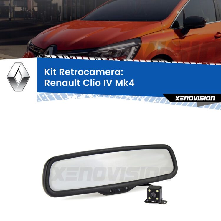 Telecamera e Specchio retrovisore OEM Look con display invisibile per Renault Clio IV Kit Telecamera Parcheggio e Specchietto retrovisore con display invisibile per Renault Clio IV . Spento è identico all’originale. In retromarcia, l’immagine appare in un riquadro prima invisibile