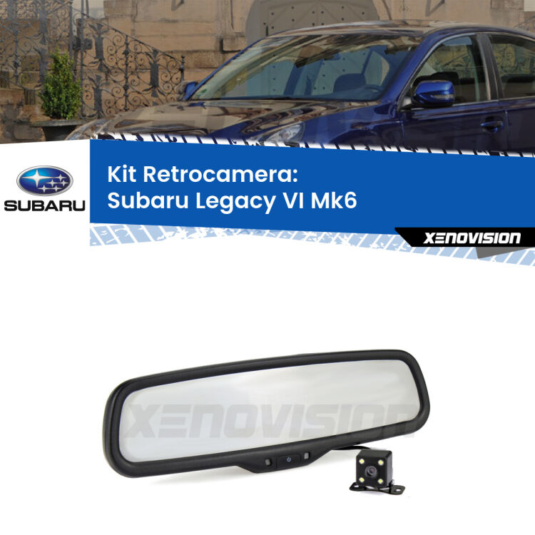 Telecamera e Specchio retrovisore OEM Look con display invisibile per Subaru Legacy VI Mk6 Kit Telecamera Parcheggio e Specchietto retrovisore con display invisibile per Subaru Legacy VI Mk6. Spento è identico all’originale. In retromarcia, l’immagine appare in un riquadro prima invisibile