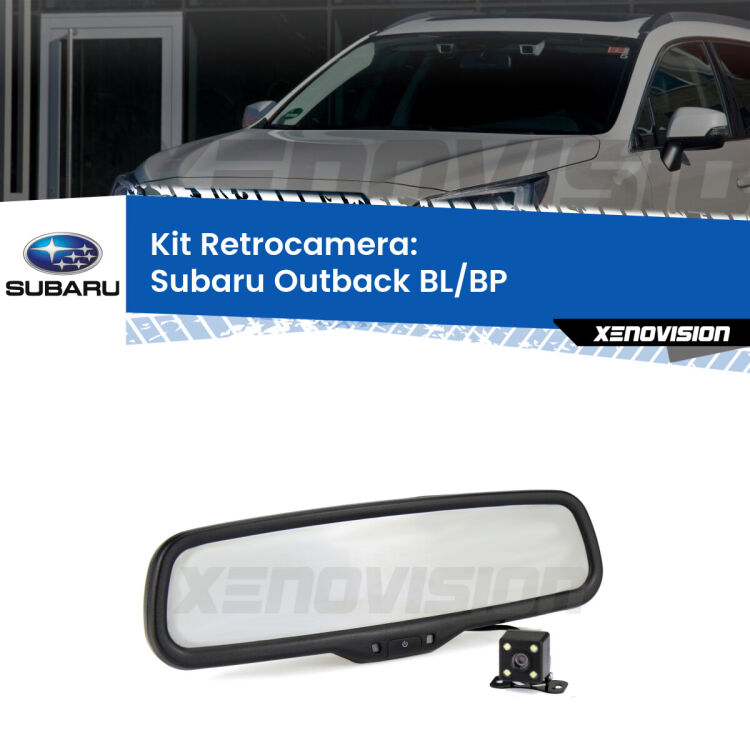 Telecamera e Specchio retrovisore OEM Look con display invisibile per Subaru Outback BL/BP Kit Telecamera Parcheggio e Specchietto retrovisore con display invisibile per Subaru Outback BL/BP. Spento è identico all’originale. In retromarcia, l’immagine appare in un riquadro prima invisibile