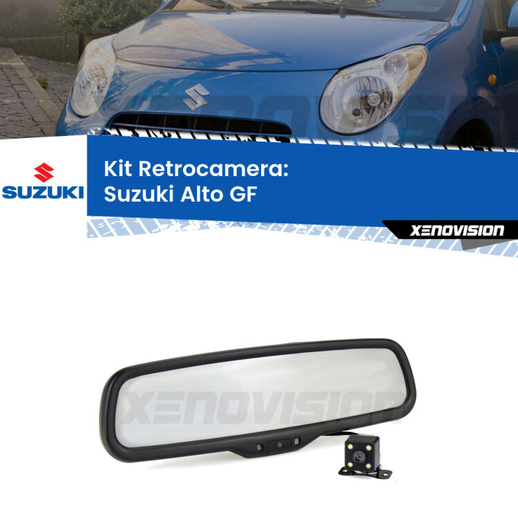 Telecamera e Specchio retrovisore OEM Look con display invisibile per Suzuki Alto GF Kit Telecamera Parcheggio e Specchietto retrovisore con display invisibile per Suzuki Alto GF. Spento è identico all’originale. In retromarcia, l’immagine appare in un riquadro prima invisibile