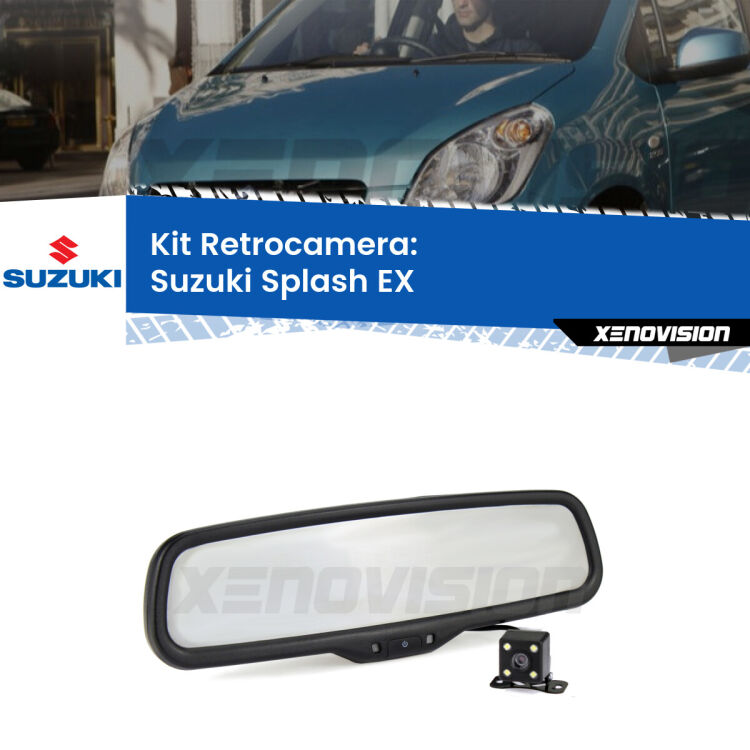 Telecamera e Specchio retrovisore OEM Look con display invisibile per Suzuki Splash EX Kit Telecamera Parcheggio e Specchietto retrovisore con display invisibile per Suzuki Splash EX. Spento è identico all’originale. In retromarcia, l’immagine appare in un riquadro prima invisibile