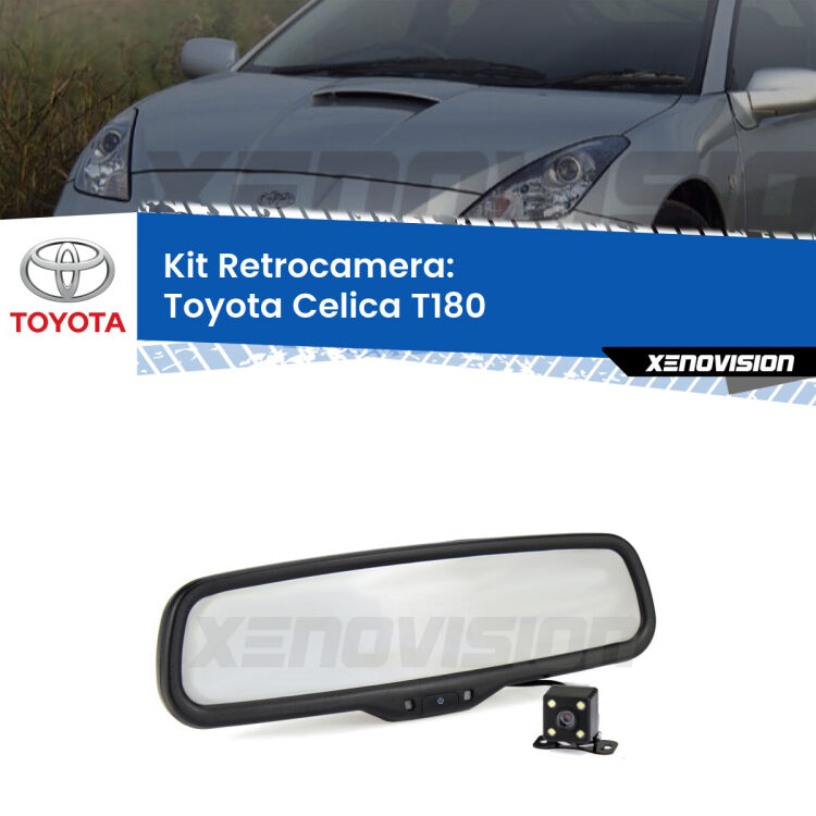 Telecamera e Specchio retrovisore OEM Look con display invisibile per Toyota Celica T180 Kit Telecamera Parcheggio e Specchietto retrovisore con display invisibile per Toyota Celica T180. Spento è identico all’originale. In retromarcia, l’immagine appare in un riquadro prima invisibile