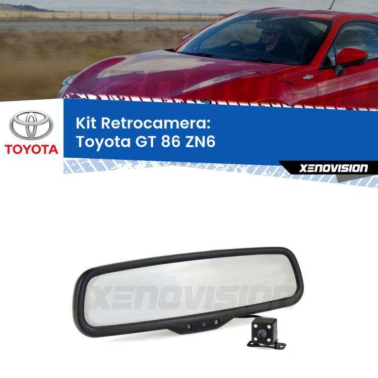 Telecamera e Specchio retrovisore OEM Look con display invisibile per Toyota GT 86 ZN6 Kit Telecamera Parcheggio e Specchietto retrovisore con display invisibile per Toyota GT 86 ZN6. Spento è identico all’originale. In retromarcia, l’immagine appare in un riquadro prima invisibile