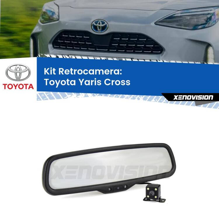 Telecamera e Specchio retrovisore OEM Look con display invisibile per Toyota Yaris Cross Kit Telecamera Parcheggio e Specchietto retrovisore con display invisibile per Toyota Yaris Cross . Spento è identico all’originale. In retromarcia, l’immagine appare in un riquadro prima invisibile