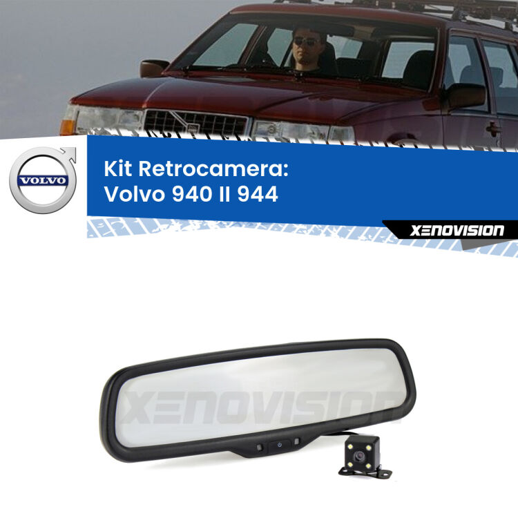 Telecamera e Specchio retrovisore OEM Look con display invisibile per Volvo 940 II 944 Kit Telecamera Parcheggio e Specchietto retrovisore con display invisibile per Volvo 940 II 944. Spento è identico all’originale. In retromarcia, l’immagine appare in un riquadro prima invisibile