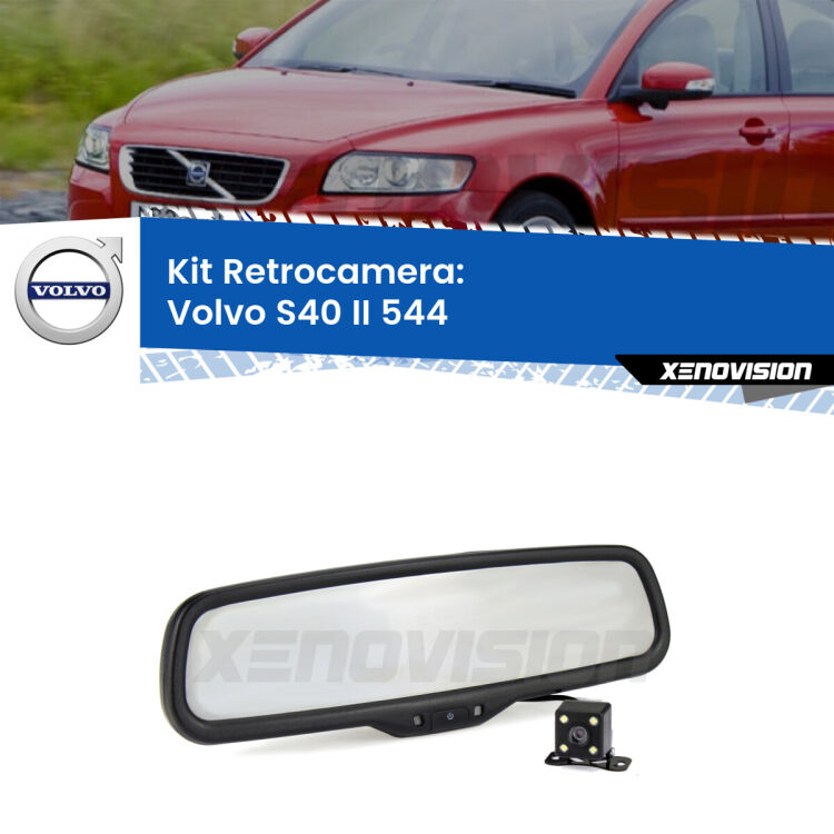 Telecamera e Specchio retrovisore OEM Look con display invisibile per Volvo S40 II 544 Kit Telecamera Parcheggio e Specchietto retrovisore con display invisibile per Volvo S40 II 544. Spento è identico all’originale. In retromarcia, l’immagine appare in un riquadro prima invisibile