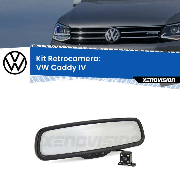 Telecamera e Specchio retrovisore OEM Look con display invisibile per VW Caddy IV Kit Telecamera Parcheggio e Specchietto retrovisore con display invisibile per VW Caddy IV . Spento è identico all’originale. In retromarcia, l’immagine appare in un riquadro prima invisibile