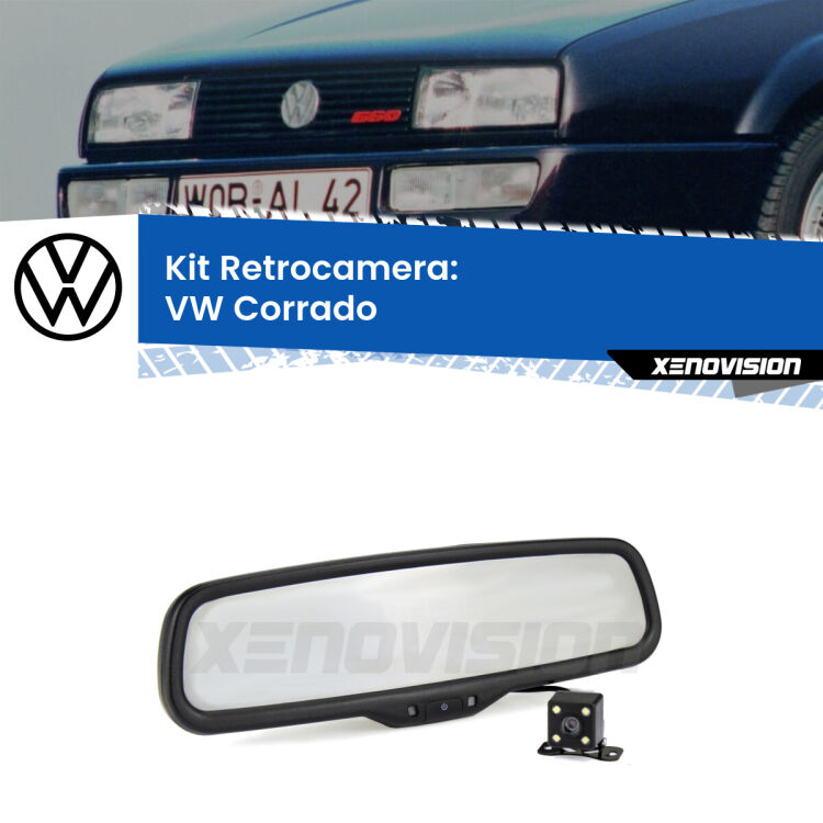 Telecamera e Specchio retrovisore OEM Look con display invisibile per VW Corrado Kit Telecamera Parcheggio e Specchietto retrovisore con display invisibile per VW Corrado . Spento è identico all’originale. In retromarcia, l’immagine appare in un riquadro prima invisibile