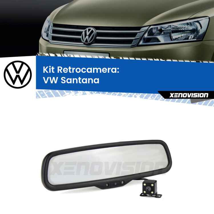 Telecamera e Specchio retrovisore OEM Look con display invisibile per VW Santana Kit Telecamera Parcheggio e Specchietto retrovisore con display invisibile per VW Santana . Spento è identico all’originale. In retromarcia, l’immagine appare in un riquadro prima invisibile