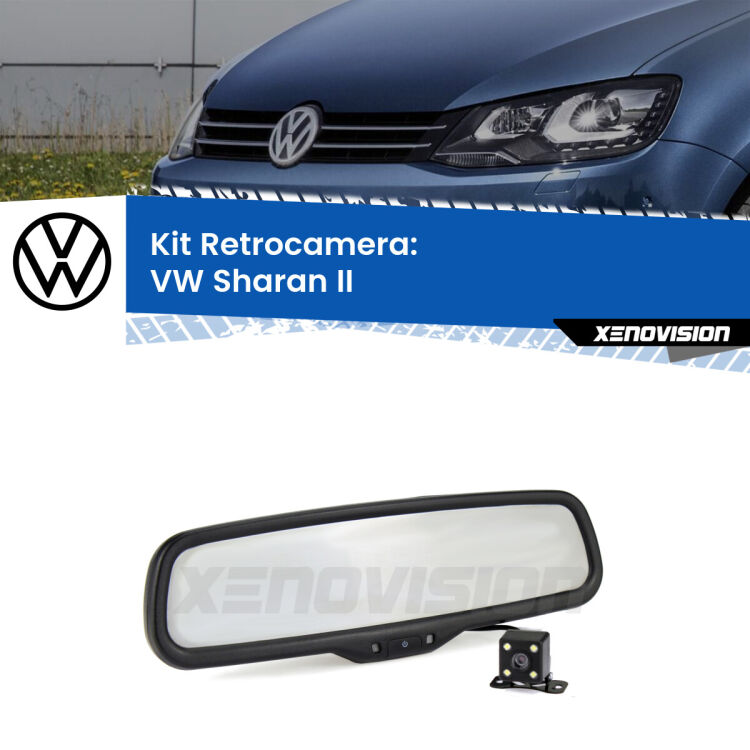 0 Telecamera e Specchio retrovisore OEM Look con display invisibile per VW Sharan II Kit Telecamera Parcheggio e Specchietto retrovisore con display invisibile per VW Sharan II. Spento è identico all’originale. In retromarcia, l’immagine appare in un riquadro prima invisibile