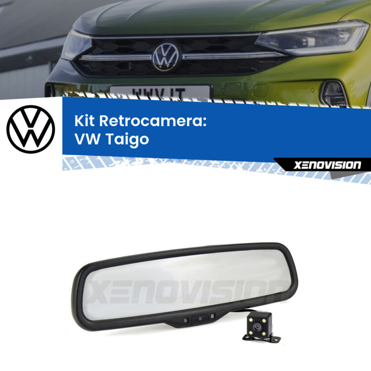 0 Telecamera e Specchio retrovisore OEM Look con display invisibile per VW Taigo Kit Telecamera Parcheggio e Specchietto retrovisore con display invisibile per VW Taigo . Spento è identico all’originale. In retromarcia, l’immagine appare in un riquadro prima invisibile