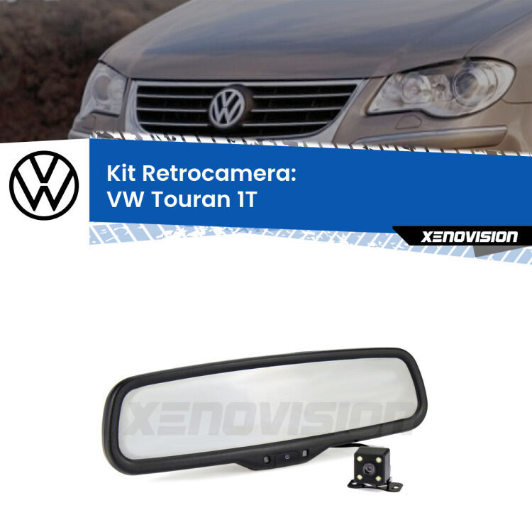 0 Telecamera e Specchio retrovisore OEM Look con display invisibile per VW Touran 1T Kit Telecamera Parcheggio e Specchietto retrovisore con display invisibile per VW Touran 1T. Spento è identico all’originale. In retromarcia, l’immagine appare in un riquadro prima invisibile