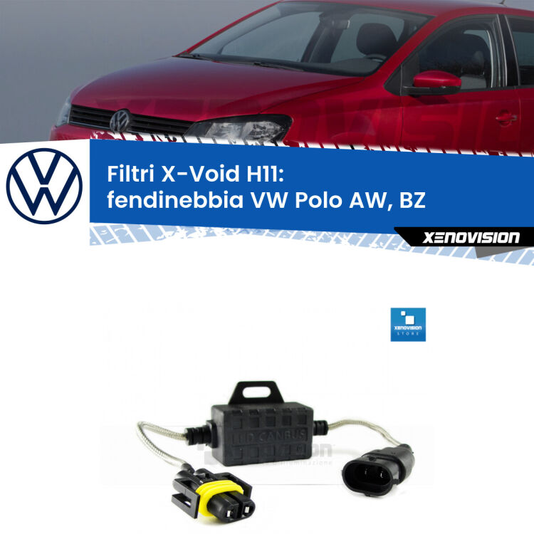 Filtro spegnispia digitale per VW Polo AW, BZ 2017 in poi, risolve spie, effetto strobo e interferenze radio su kit led Xenovision. Solo per lampade LED fino a 40W.