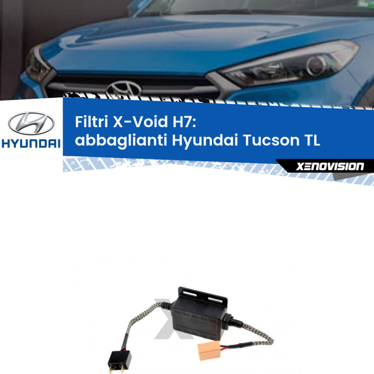 0 X-VOID: Filtri spegnispia H7 per Abbaglianti Hyundai Tucson TL 2015 -2018 Hai montato un Kit LED h7 su Abbaglianti Hyundai Tucson e ti da spie, effetto strobo o interferenze radio? Non è più un problema. Solo per lampade LED fino a 40W.