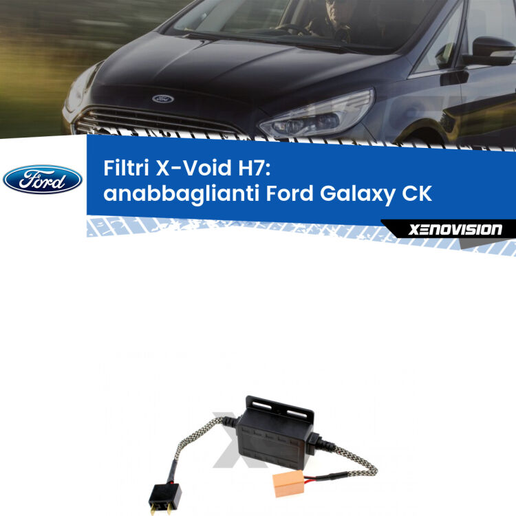 0 X-VOID: Filtri spegnispia H7 per Anabbaglianti Ford Galaxy CK 2015 - 2018 Hai montato un Kit LED h7 su Anabbaglianti Ford Galaxy e ti da spie, effetto strobo o interferenze radio? Non è più un problema. Solo per lampade LED fino a 40W.
