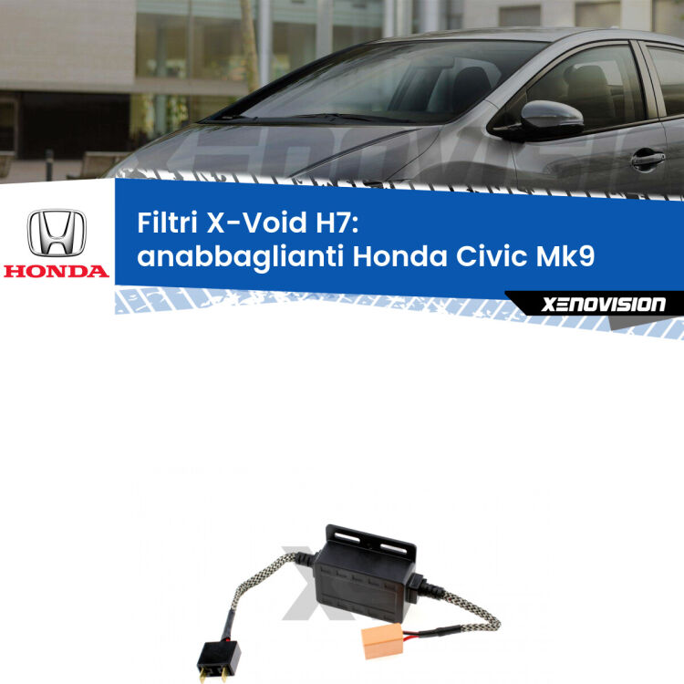 0 X-VOID: Filtri spegnispia H7 per Anabbaglianti Honda Civic Mk9 2011 - 2015 Hai montato un Kit LED h7 su Anabbaglianti Honda Civic e ti da spie, effetto strobo o interferenze radio? Non è più un problema. Solo per lampade LED fino a 40W.