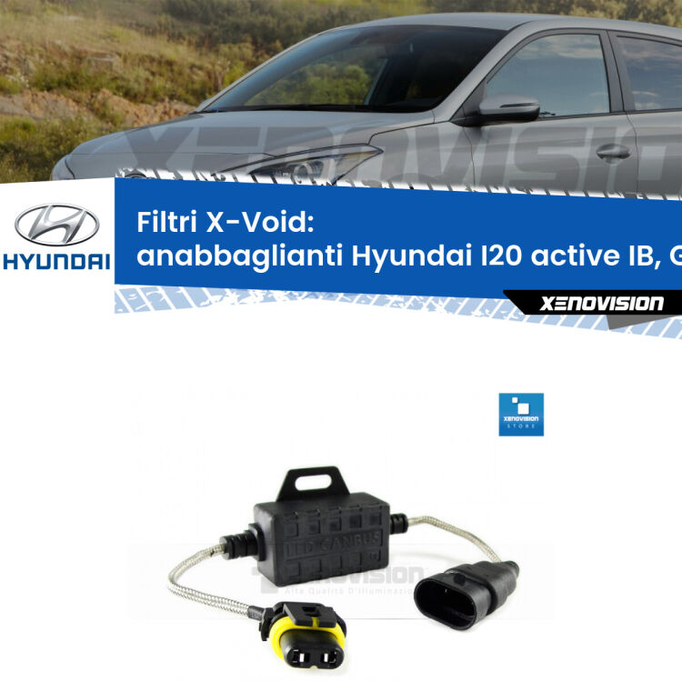 0 X-VOID: Filtri spegnispia per Anabbaglianti Hyundai I20 active IB, GB in poi Hai montato un Kit LED Xenovision su Anabbaglianti Hyundai I20 active IB, GB in poi e ti da spie, interferenze o effetto strobo? Non è più un problema. Solo per lampade LED fino a 40W.