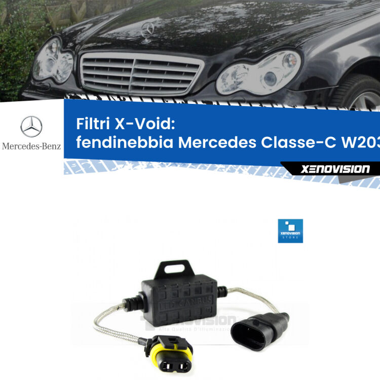 Hai montato un Kit LED Xenovision su Fendinebbia Mercedes Classe-C W203 senza luci svolta e ti da spie, interferenze o effetto strobo? Non è più un problema. Solo per lampade LED fino a 40W.