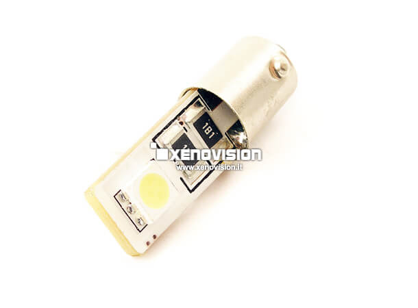 BAX9S (H6W) LED Canbus Luce Laterale a 2Ultra Led Bianco Lunare
