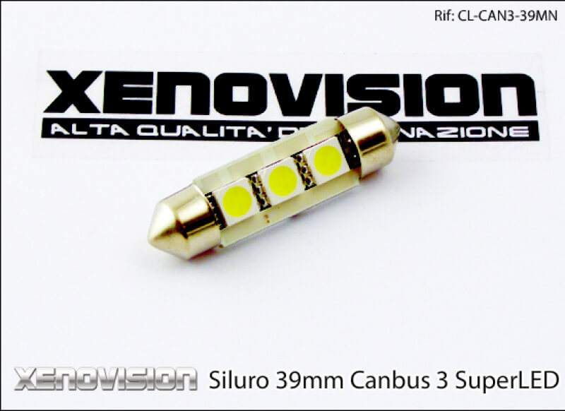 2 Luce Targa LED c5w 41mm Fiat 500 2007 - 2022 (Coppia) <strong>Luce Targa LED per Fiat 500</strong> 2007 - 2022. Coppia lampade <strong>C5W</strong> 41mm estremamente longeve.
