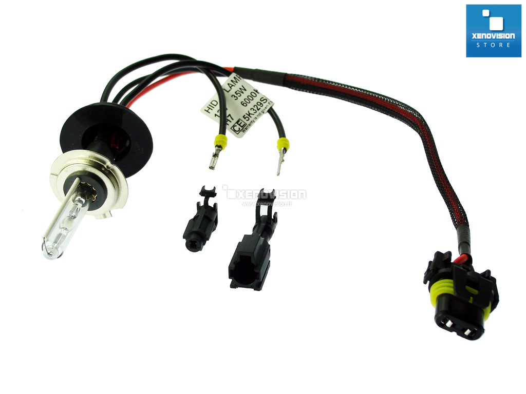 H7 6000k Lampada Xenon per Portalampada originale Alfa MiTo - Plug Ket