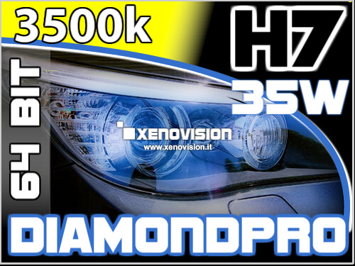 Kit Xenon H7 3500k 35W 64Bit Alta Qualita Xenovision Giallo Rally