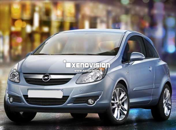 Kit Xenon Opel Corsa D - 2006 a 2010 - Xenon 35W e Posizioni Led - 6000k